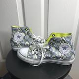 Converse Shoes | Converse Women's Chuck Taylor All Star Hi Sneakers 542479f Snake Print ~ Size 7 | Color: Gray/White | Size: 7