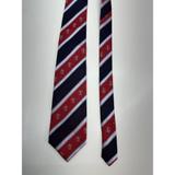 Disney Accessories | Disney Parks Mens Necktie Red And Blue Striped Mickey Mouse Silk Tie | Color: Red | Size: Os