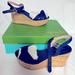 Kate Spade Shoes | Kate Spade New York Women's Tilly Wedge Sandal Blue 8.5 | Color: Blue/Cream | Size: 8.5