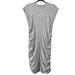 Athleta Dresses | Athleta Women’s Minimalist Summer Ruched Apres Dress Light Heather Gray Size M | Color: Gray | Size: M