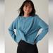 Athleta Shirts & Tops | Athleta Girl Retroplush Twist Sweatshirt Skylark Blue Size Xxl/16 | Color: Blue | Size: Xxlg