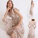 Madewell Dresses | Madewell Ruffle-Sleeve Tiered Midi Dress In Plaid 14 | Color: Cream/Tan | Size: 14