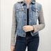 Free People Jackets & Coats | Free People Blue Jean Denim Hoodie Hooded Distressed Jacket | Color: Blue/Gray | Size: Xs