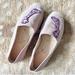 Kate Spade Shoes | Kate Spade Canvas Garden Giraffe Jute Espadrille Flats In Pastel Purple Size 7b | Color: Cream/Purple | Size: 7