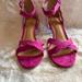 Nine West Shoes | Hot Pink Suede W Low Heel. Excellent Condition | Color: Pink | Size: 11
