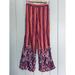 Anthropologie Intimates & Sleepwear | Anthropologie Lilka Pajama Pants S Small Paisley-Hemmed Sleep Red Orange Stripe | Color: Red | Size: S