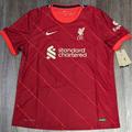 Nike Shirts | Liverpool Fc 2021/22 Men's L Nike Authentic Vapor Match Home Jersey Db2533-688 | Color: Cream/Red | Size: L
