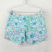 Lilly Pulitzer Shorts | Lilly Pulitzer Callahan Blue Floral Summer Boho Casual Shorts P6107 | Color: Blue/Pink | Size: 0