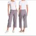 J. Crew Pants & Jumpsuits | J.Crew Grey Button Fly Wide Crop Leg Pants Nwt | Color: Gray | Size: 0
