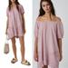 Free People Dresses | Free People Mauve Pink So Scenic Convertible Shoulder Puff Sleeve Mini Dress | Color: Pink | Size: M