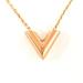 Louis Vuitton Jewelry | Louis Vuitton Essential V Necklace Gp M61083 Women's Gold | Color: Gold | Size: Os