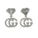 Gucci Jewelry | Gucci Gg Running Diamond Earrings K18 White Gold Ladies | Color: Silver | Size: Os