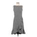 Calvin Klein Casual Dress - Wrap Crew Neck Sleeveless: Black Dresses - Women's Size 2