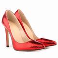 VIPAVA Women's high Heels Women's high-Heeled Shoes Sexy Pointy Sweet Colorful Snake Shaped Thin high-Heeled Shoes Women's Nude Shoes high-Heeled Shoes (Color : Red, Size : 7)