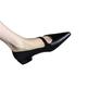 VIPAVA Women's Oxford Shoes Flat Shoes, Pointed Shoes, Women's Shoes, Elegant Dress Shoes, Diagonal Straps, Women's Shoes, Black (Color : Schwarz, Size : 3.5 UK)