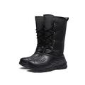 VIPAVA Men's Snow Boots Winter Men Boots Warm Plush Men Boots Outdoor Men Camping Shoes Waterproof MenFishing Boots Fashion Men Boots (Color : Black 6-7, Size : Size 8.5-US)