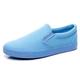 VIPAVA Men's Canvas Shoes Canvas Shoes Men Slip-on Shoes Spring Autumn Blue Breathable Casual Shoes Trend Student Sports Shoes (Color : Blue, Size : 8)