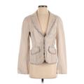 White House Black Market Jacket: Short Tan Solid Jackets & Outerwear - Women's Size 6