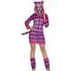 FIESTAS GUIRCA Magical Cat Fancy Dress Women - Striped Cat Pink & Purple Outfit - Fancy Dress Costumes for Women Size S 8-10