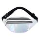 VOSMII Bumbag 1PC Holographic Fanny Pack Hologram Waist Bag PU Beach Travel Banana Hip Bum Zip Waist Bags Women Belt Bag for Girls (Color : 5)