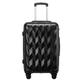 Suitcase Luggage Hardside Expandable Luggage with Spinner Wheels, Travel Luggage Spinner Telescopic Handle Suitcase with Wheels (Color : Black, Size : 22 in)