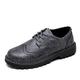 VIPAVA Men's Lace-Ups Men's Shoes, Men's PU Leather, Oxford Shoes, Men's Pointed Toe Shoes, Lace-Up Casual Shoes (Color : Gray, Size : 8)