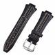 IENYU For Seiko Sportura SNL029P2-SNL021P1 SNL595P2 SNL017P1 Leather Watch Strap Watchband Bracelet Belt 27mmx15 Convex mouth