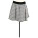 Banana Republic Casual A-Line Skirt Mini: Gray Color Block Bottoms - Women's Size 12