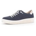 Slip-On Sneaker GABOR Gr. 40, blau (dunkelblau, beige) Damen Schuhe Sneaker