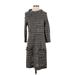 Alyx Casual Dress - Sweater Dress: Gray Marled Dresses - Women's Size Medium