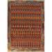 Reversible Kilim Oriental Area Rug Hand-Woven Bedroom Wool Carpet - 10'3"x 13'2"