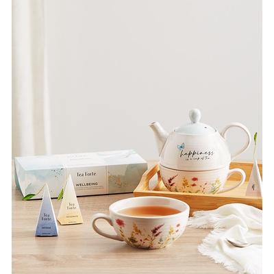 1-800-Flowers Everyday Gift Delivery The Giving Wrap Tea Gift Set - Teapot & Tea