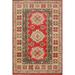 Traditional / Geometric Kazak Foyer Rug Handmade Wool Carpet - 2'7"x 4'0"