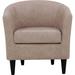 Barrel Chair - Andover Mills™ Kronos 31.5" W Barrel Chair Fabric in Black/Brown | Wayfair 60A20CFD040149528E89054436A04A71