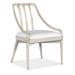 Hooker Furniture Commerce & Market Slat Back Arm Chair in Natural Light /White/Oyster /Upholstered in Black/Brown/White | Wayfair 7228-75012-80