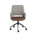 Lux Comfort Task Chair Upholstered, Steel in Brown | 37.01 H x 21.26 W x 25.6 D in | Wayfair 370512