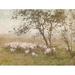 August Grove® Pastoral Sheep Scene On Canvas by Lettered & Lined Print Canvas in Green/White | 8 H x 12 W x 1.25 D in | Wayfair