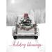 The Holiday Aisle® Holiday Blessings Vintage Truck On Canvas Print Canvas in Gray/Red | 18 H x 12 W x 1.25 D in | Wayfair