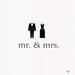 Le Prise™ Mr. & Mrs. Fancy Wear Canvas in Black/White | 12 H x 12 W x 1.25 D in | Wayfair 7AA8979656A542CDAFE9F42EABE2A9B9