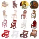 Simulation de chaises de maison de courses petit canapé tabouret meubles jouets modèles