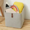 Boîte de rangement pliable cube avec poignée bacs de rangement en tissu pour jouets vêtements