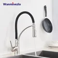 Robinet de cuisine en caoutchouc dégradbrossé robinet rotatif nervures vers le bas robinet