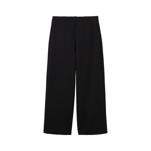 TOM TAILOR DENIM Damen Basic Culotte, schwarz, Uni, Gr. XXL