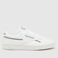 Reebok club c 85 vegan trainers in white & green