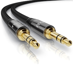Primewire Klinkenkabel 3,5 mm AUX - Audiokabel mit Nylonmantel - 5m Image