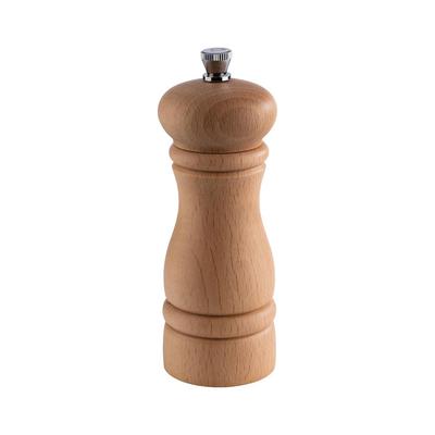 Libbey APS40574 6"H Salt Grinder - German Beachwood, Light Brown