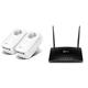 TP-Link Powerline Adapter Set TL-PA8030P KIT(1300Mbit/s & TL-MR6400 LTE Router