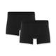 M 33-35 Black Jersey Trunk Boxer Short 2 Pk