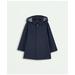 Brooks Brothers Boys Rain Car Coat With Removable Hood | Navy | Size 14