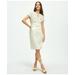 Brooks Brothers Women's Utility Belted Sheath Dress In Linen | White | Size 8